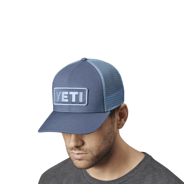Logo Badge Trucker Hat - Indigo - Image 4