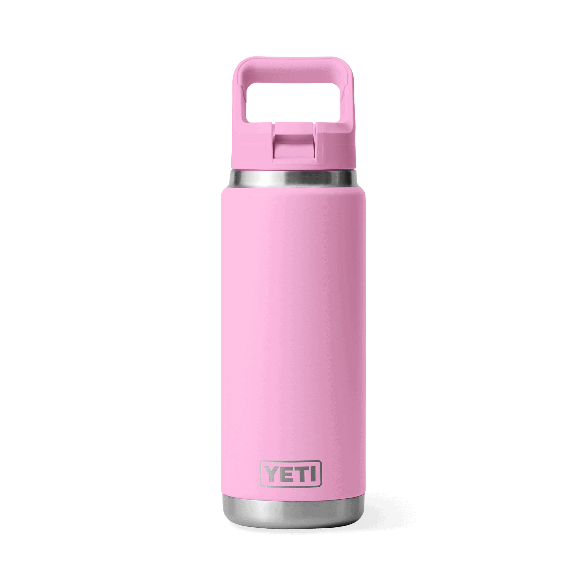 Rambler® 26oz/769ml Water Bottle with Color-Matched Straw Cap 1 YETI 26OZ/769ML STRAW BOTTLE W - Power Pink