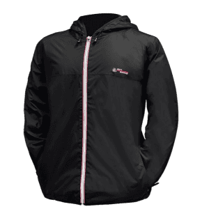 Misty Mountain Mens Lined Breeze Pack Jacket - Black