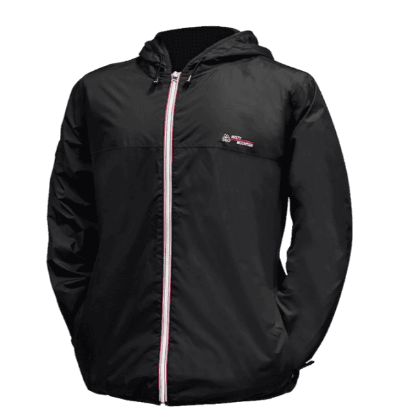Misty Mountain Mens Lined Breeze Pack Jacket - Black